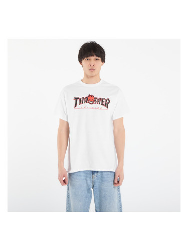 Тениска Thrasher x Spitfire Big Head Outline T-Shirt White L