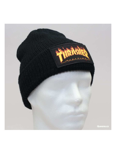 Шапка Thrasher Flame Logo Beanie Black Universal