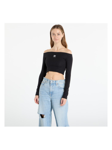 Тениска adidas Ess Rib Ls Black L