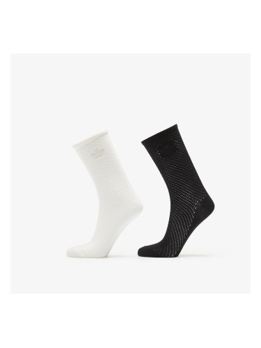 Чорапи adidas Crochet Crew Socks 2 Pairs Off White/ Black L