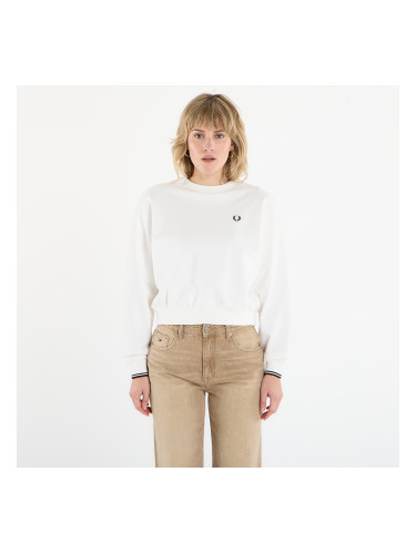 Суитшърт FRED PERRY Tipped Sweatshirt Snow White 36