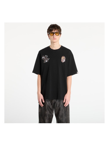 Тениска BAPE® x FOOTSHOP - Scribble Logo Tee Black L