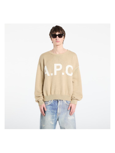 Пуловер A.P.C. Logo Jumper UNISEX Beige L