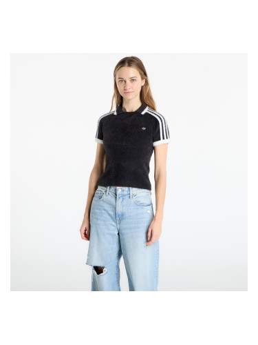 Тениска adidas Knitted Cali T-Shirt Black L