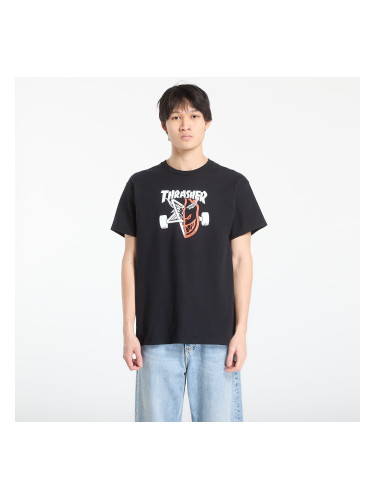 Тениска Thrasher x Spitfire Thrash & Burn T-Shirt Black S