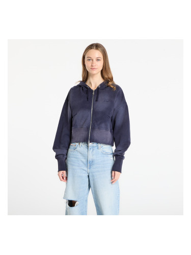 Суитшърт DIME Cropped Zip Hoodie Navy Washed L