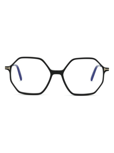 Tom Ford FT5952-B 001 54 - диоптрични очила, квадратна, дамски, черни