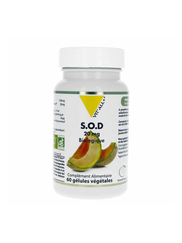 Клетъчно здраве - Супер Оксид Дисмутаза - S.O.D (Super Oxide Dismutase), 20 mg x 60 капсули