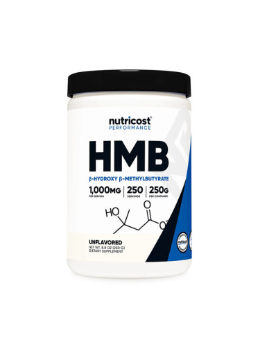 HMB (Бета-хидрокси Бета-метил бутират) 250 g прах | Nutricost