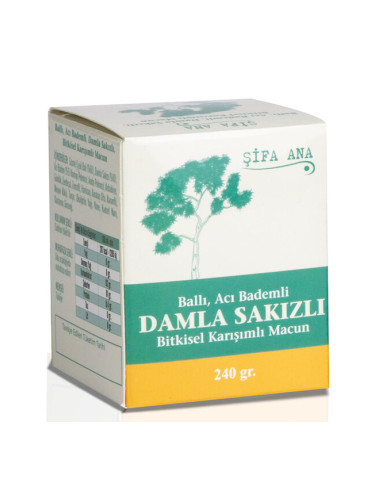 Билкова паста с мед, горчив бадем и мастиково масло 250 g | Şifa Ana