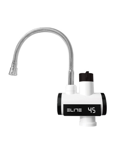 Нагревател за вода Elite EHD-2570, За плот, 3300W, Въртене на 360 градуса, До 120C, Цифров дисплей, IPX4, Сребрист