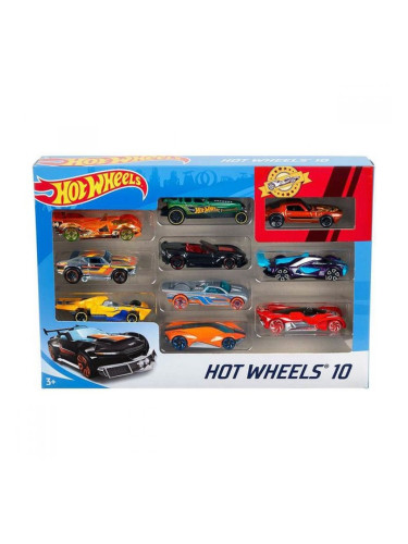 Игра Комплект Превозни Средства Hot Wheels Метал (10 Pcs)