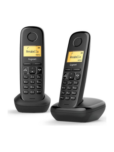 Безжичен телефон Gigaset A270 Duo Черен