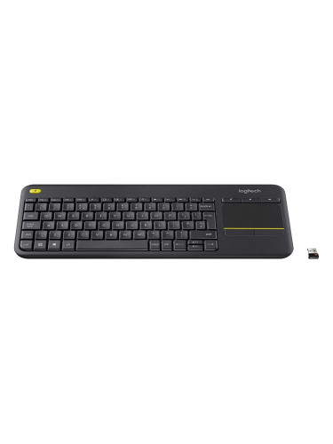 Клавиатура Logitech K400 Plus Bluetooth Черен Безжичен Touchpad AZERTY TV