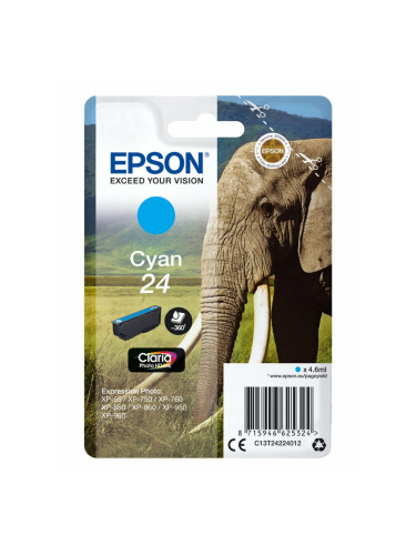 Оригиална касета за мастило Epson T2422 Циан 4,6 ml