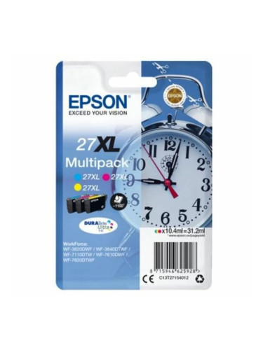 Оригиална касета за мастило Epson 27XL Пурпурен цвят Жълт Синьо-зелен