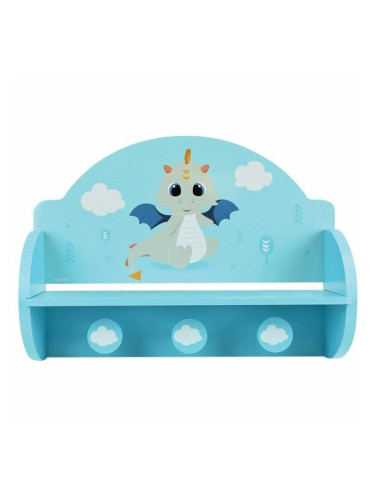 Стенна козирка Fun House Син Дървен MDF (33 x 46 x 15 cm)