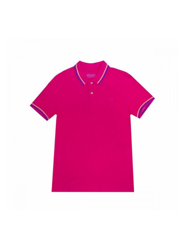 Мъжка поло риза с къс ръкав Lotto Reed Фуксия - L