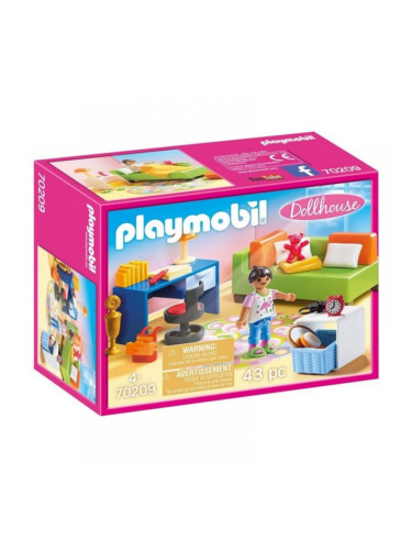 Playset Dollhouse Teenager's Room Playmobil 70209 (43 pcs)