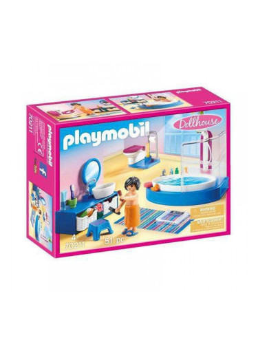 Playset Dollhouse Bathroom Playmobil 70211 Бани (51 pcs)