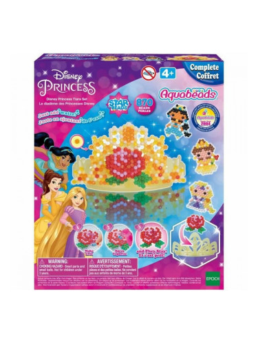 Стъклени мъниста Aquabeads The Disney Princess Tiara 870 Части
