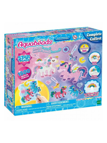 Стъклени мъниста Aquabeads Fairy Unicorns 1500 Части