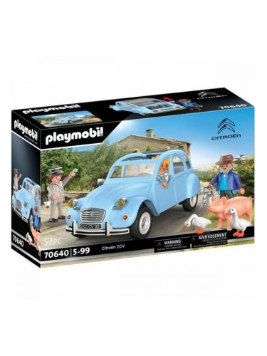 Игра Комплект Превозни Средства Playmobil Citroen 2CV 70646 Кола Син 57 Части