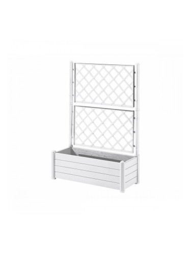 Саксия Stefanplast 100 x 43 x 142 cm Квадратен Бял