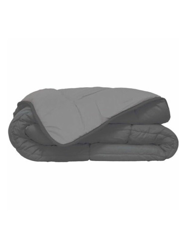 Скандинавски Стил Пълнеж Poyet  Motte Calgary Сребрист Сив 220 x 240 cm 400 g /m²