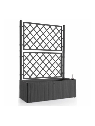 Самополиваща Сеялка Stefanplast Natural Deluxe Квадратен 100 x 43 x 142 cm Антрацит