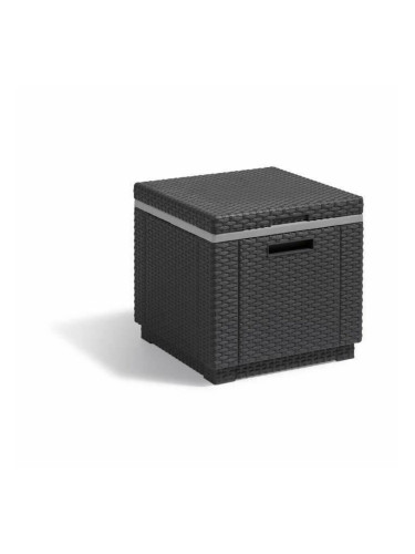 Помощна маса Allibert by KETER Ice Cube graphite 42 x 42 x 41 cm Сив