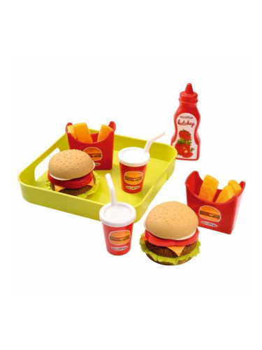 Комплект за Хранене Играчка Ecoiffier Hamburger Tray