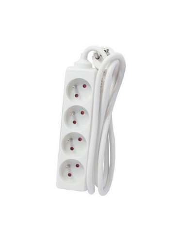 Табло с 4 гнезда с бутон за включване Chacon (5 m)
