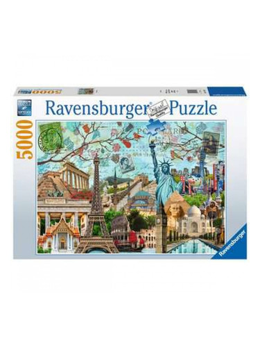Пъзел Ravensburger 17118 Big Cities Collage 5000 Части