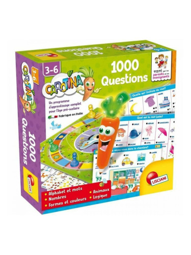 Игра Възпитание на Деца Lisciani Giochi Carotina 1000 Questions