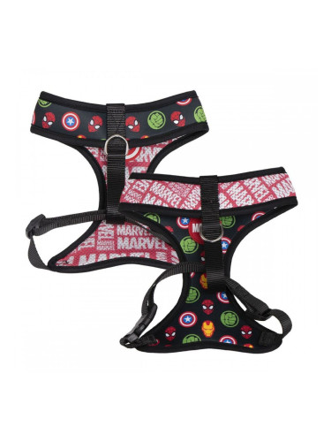 Каишка за Куче Marvel С две лица Червен XS