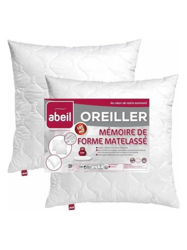 възглавница Abeil Memory Бял 60 x 60 cm