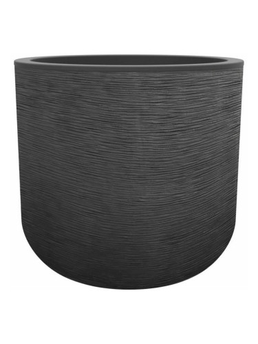 Саксия EDA Сив Тъмно сив Пластмаса Кръгъл Модерен Ø 50 cm