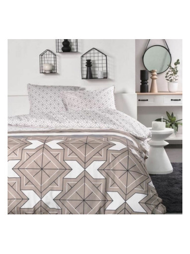 Покривало за одеяло TODAY Геометричен Бежов 240 x 200 cm