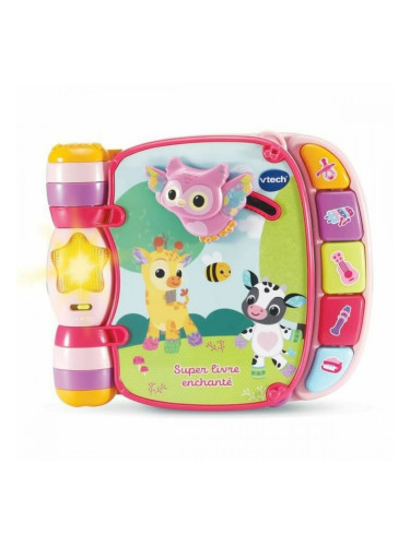 Детска интерактивна книга Vtech Baby Super Enchanted Book of Baby Kitties Розов Многоцветен