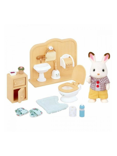 Фигурки на Герои Sylvanian Families Chocolate Rabbit and Toilet Set