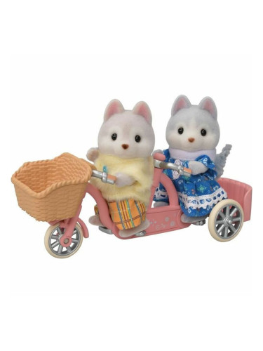 Playset Sylvanian Families Husky siblings and their tandem