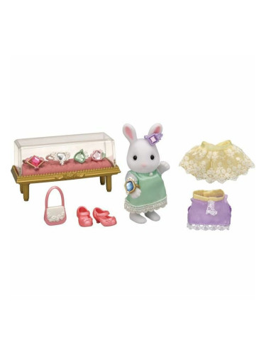 Playset Sylvanian Families The Snow Bunny Fashion Suitcase and Big Sister