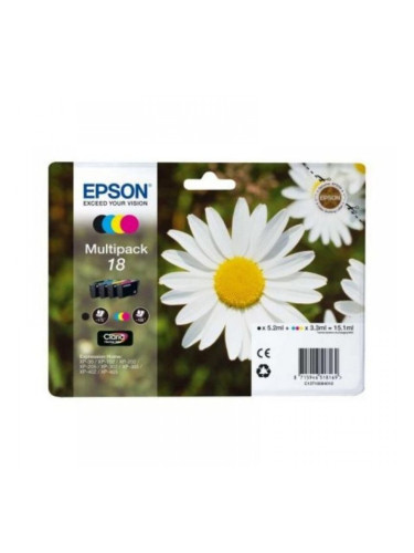 Оригиална касета за мастило Epson Multipack 18 4 colores Жълт Черен Синьо-зелен Пурпурен цвят
