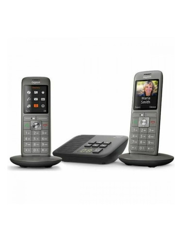 Безжичен телефон Gigaset CL660A Duo Сив Антрацит