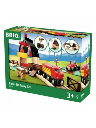 Влакови релси Brio Farm Railway Set