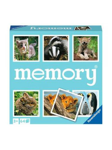 Образователна Игра Ravensburger Grand Memory - Theme: Small animals Многоцветен