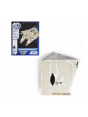Строителна Игра Star Wars Millennium Falcon 223 piezas 43 x 31,4 x 22,4 cm Сив Многоцветен