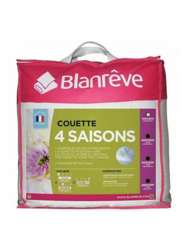 Покривка за легло Blanreve Бял 300 g/m² 140 x 200 cm