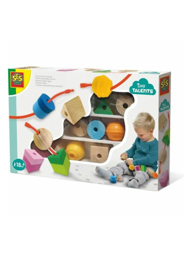 Образователна Игра SES Creative Cuentas sensoriales para enhebrar Многоцветен